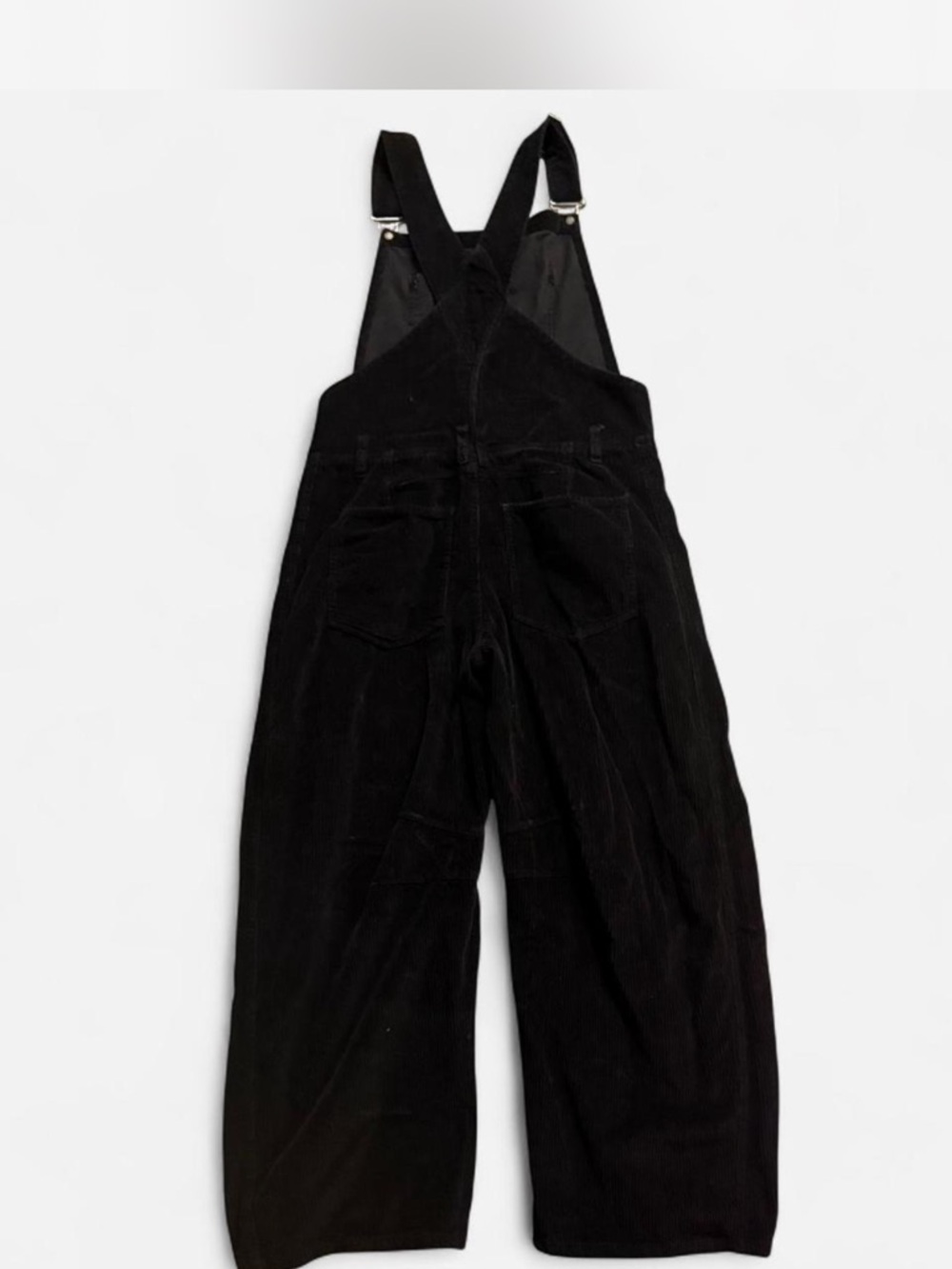 Free People We The Free Good Luck Barrel Overalls Black Corduroy Size S Sold Out - Picture 6 of 6